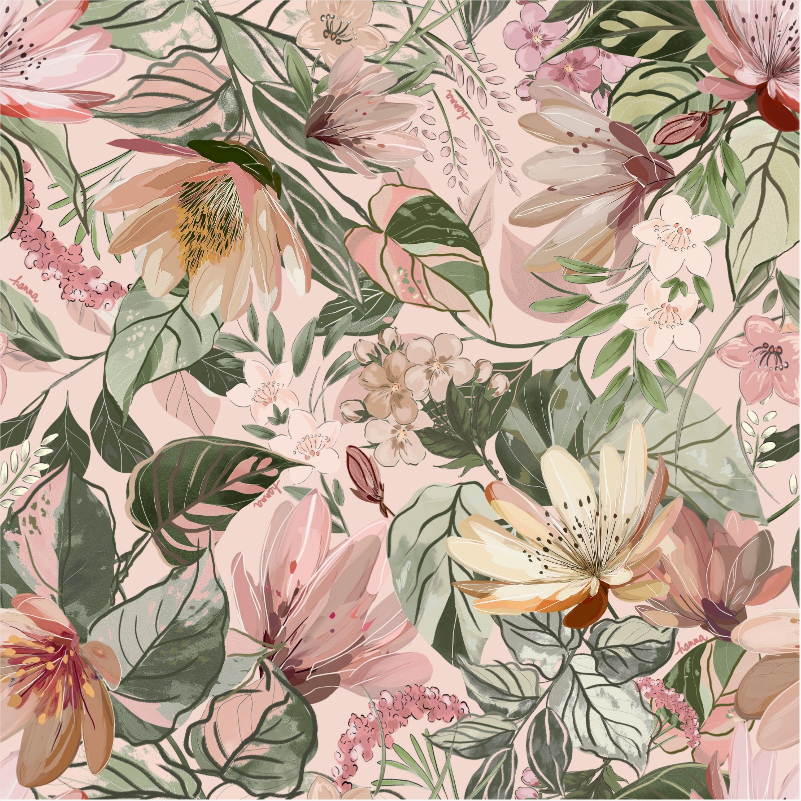 Alternative view of Bolso Mali Floreado Seco