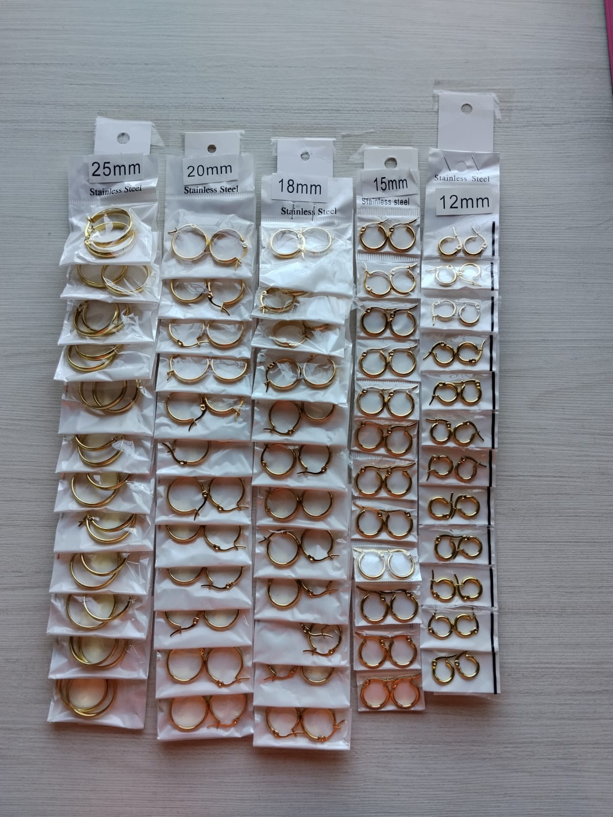 Packs de Argolla Dorada Acero